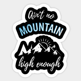 Mountains Hiking Sticker